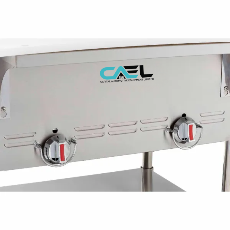 CAEL GBM 2 Table chauffante à gaz naturel – 2 bacs, 62 000 BTU/h