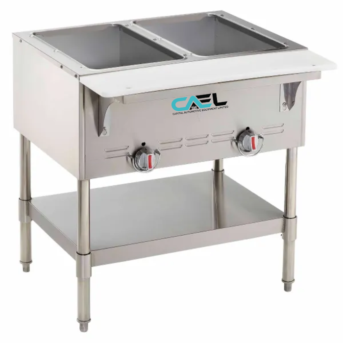 CAEL GBM 2 Warmhaltetisch für Erdgas – 2 Wannen, 62.000 BTU/h