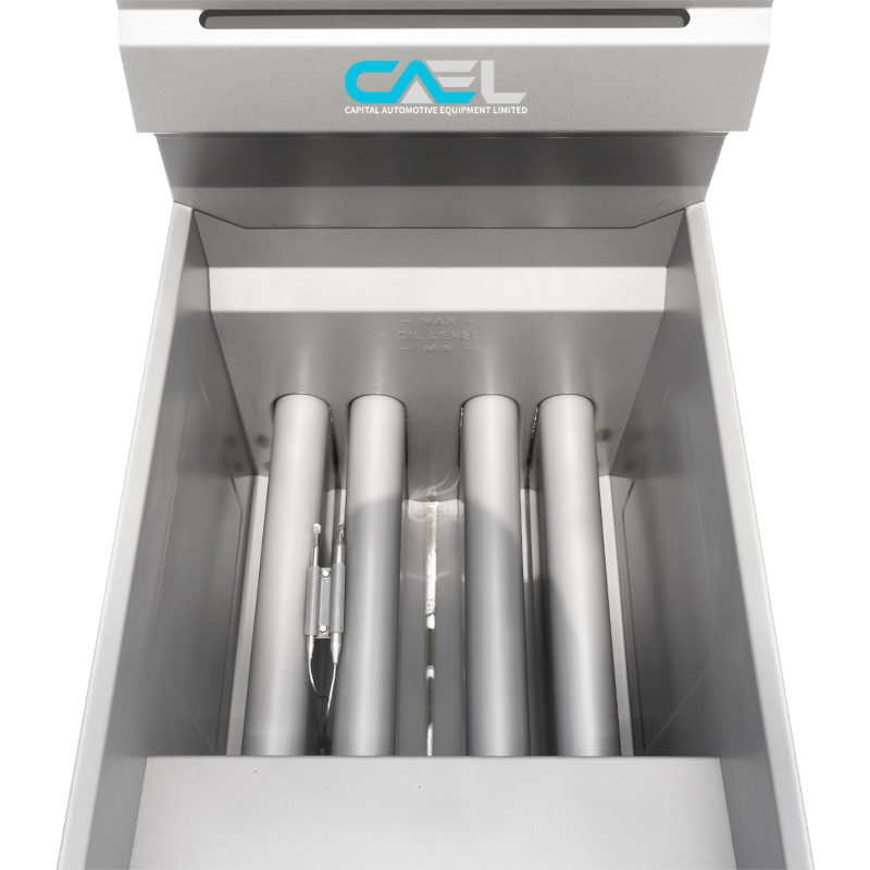 CAEL GF120 Friteuse à gaz professionnelle – 4 brûleurs, 120 000 BTU/hr