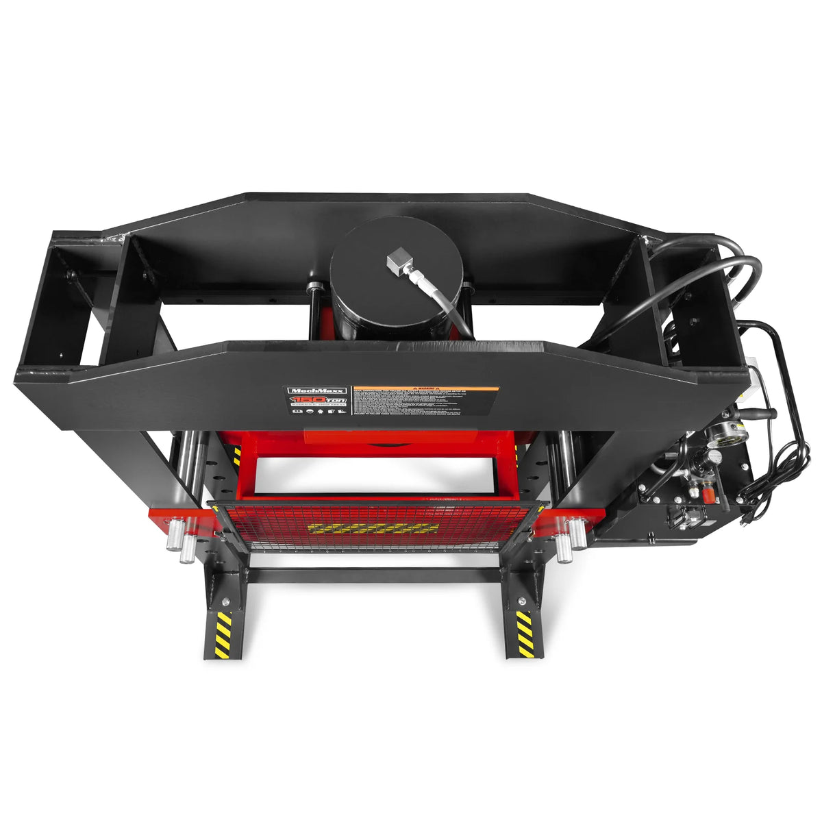 150 Ton H-Frame Electric Hydraulic Shop Press with Double-Acting Cylinder & Chain-Driven Table Lift, 110V Moto - view 9