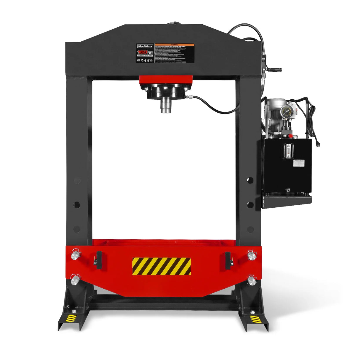 150 Ton H-Frame Electric Hydraulic Shop Press with Double-Acting Cylinder & Chain-Driven Table Lift, 110V Moto - view 25