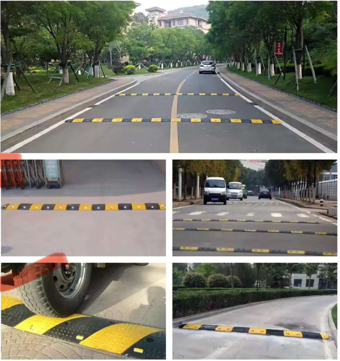 CAEL RSB-HD Heavy-Duty Rubber Speed Bump – Modular Traffic Calming System