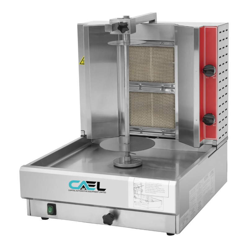 CAEL KB 2 Gas Vertical Broiler – 2 Infrared Burners for Shawarma