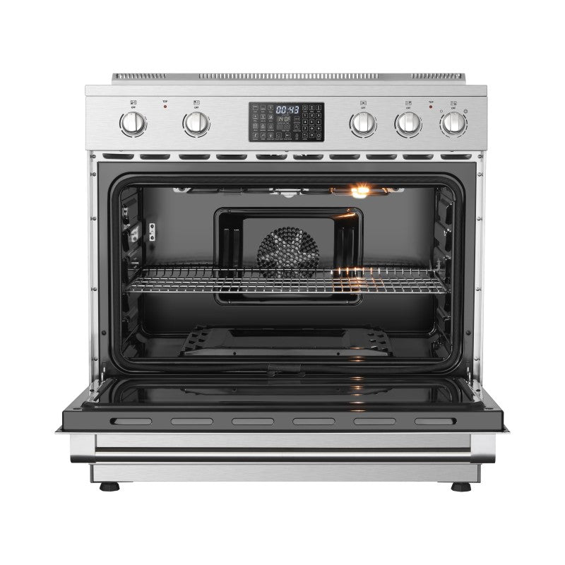 CAEL ER-36 36" Freestanding Electric Range – 5 Radiant Elements