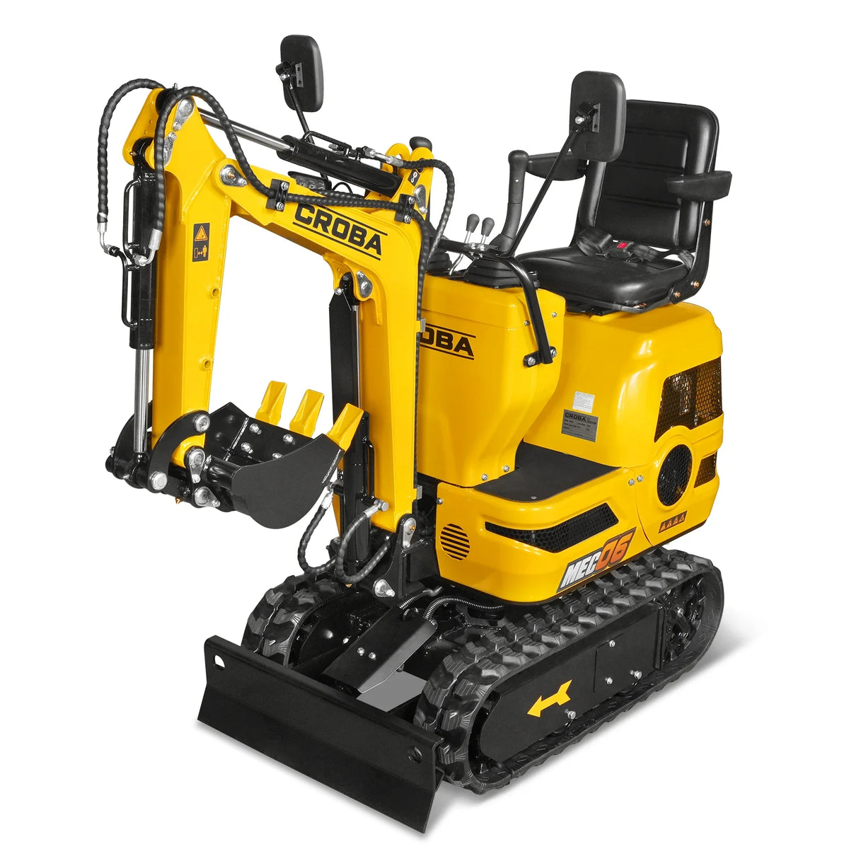 Mini Compact Excavator with Loncin 300cc 9 HP Engine, 43.3 in Max Digging Depth, 0.6 Ton, 1345 lb, MEC06 - view 24