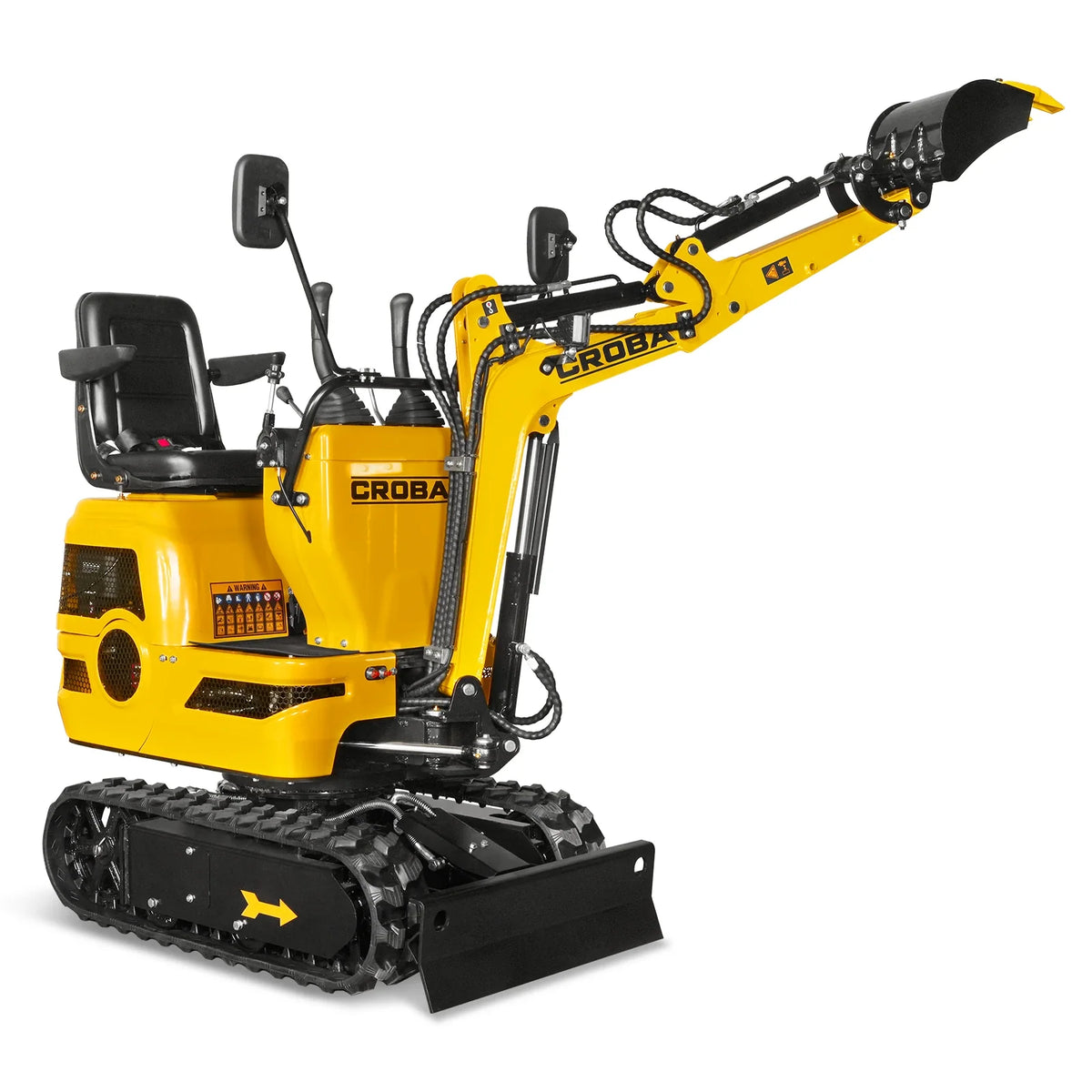 Mini Compact Excavator with Loncin 300cc 9 HP Engine, 43.3 in Max Digging Depth, 0.6 Ton, 1345 lb, MEC06 - view 19