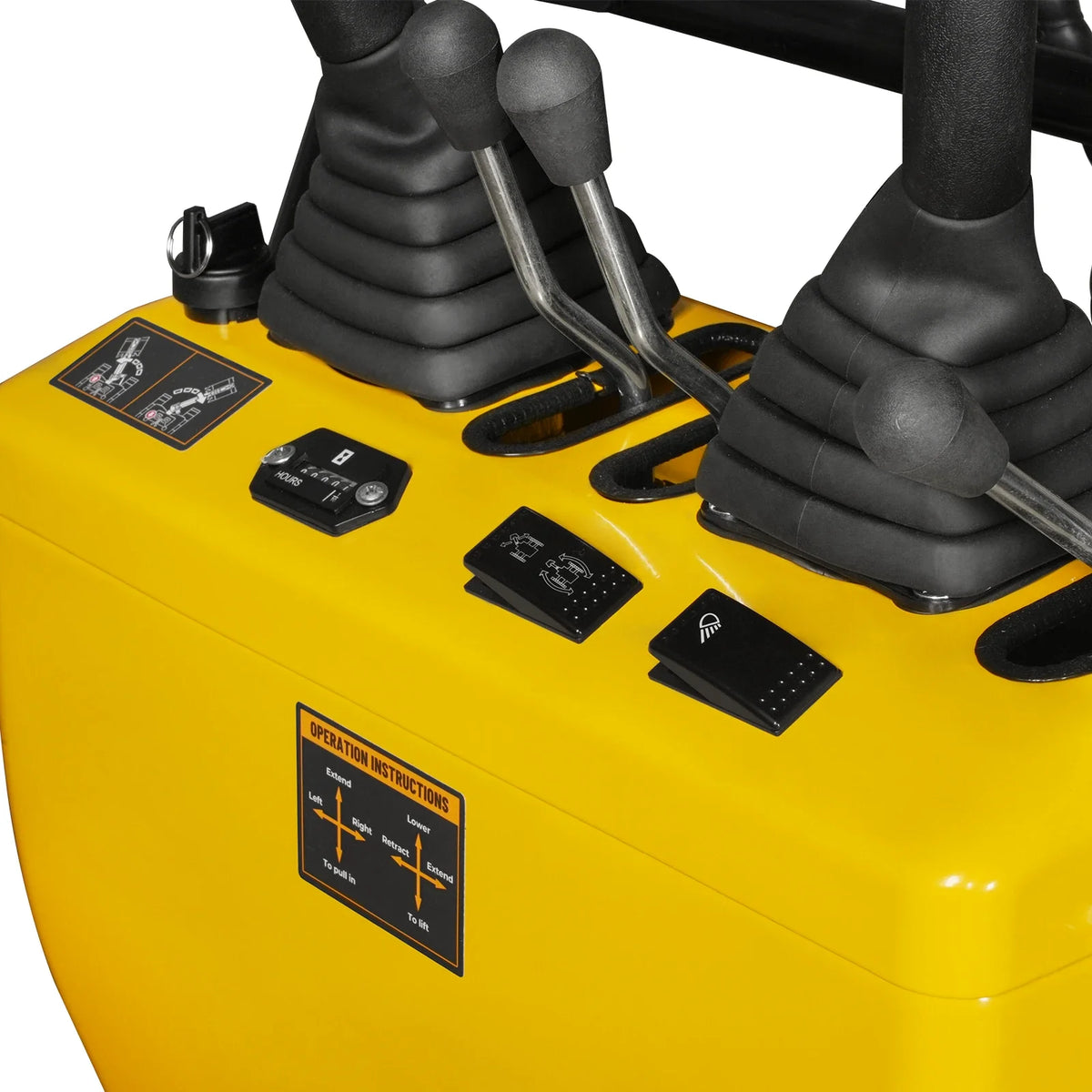 Mini Compact Excavator with Loncin 300cc 9 HP Engine, 43.3 in Max Digging Depth, 0.6 Ton, 1345 lb, MEC06 - view 4