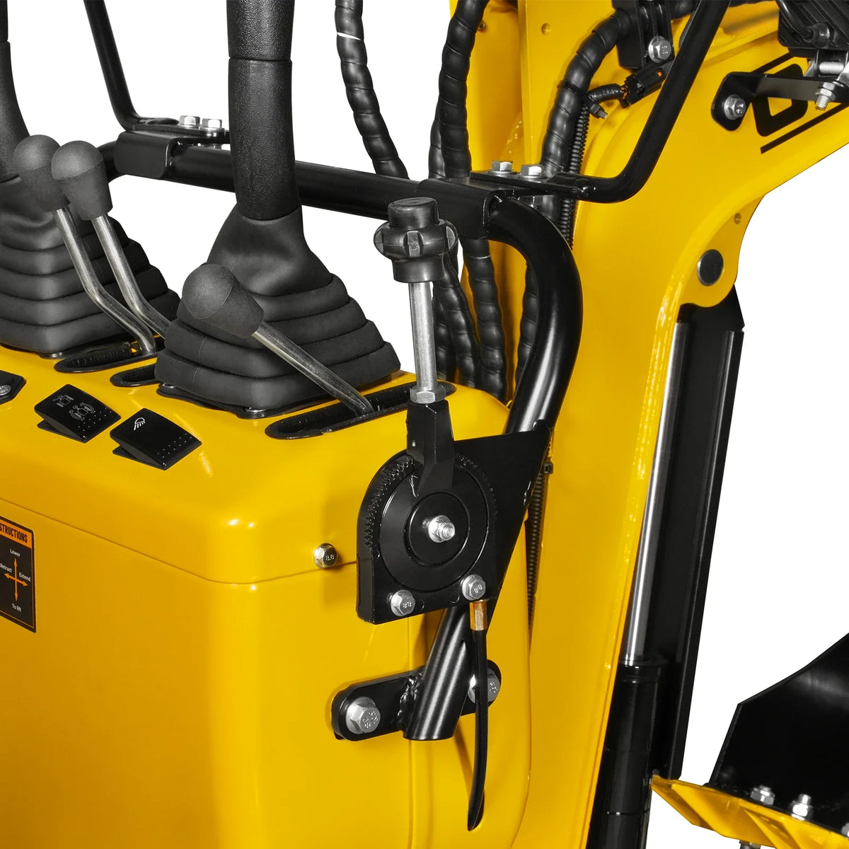 Mini Compact Excavator with Loncin 300cc 9 HP Engine, 43.3 in Max Digging Depth, 0.6 Ton, 1345 lb, MEC06 - view 5