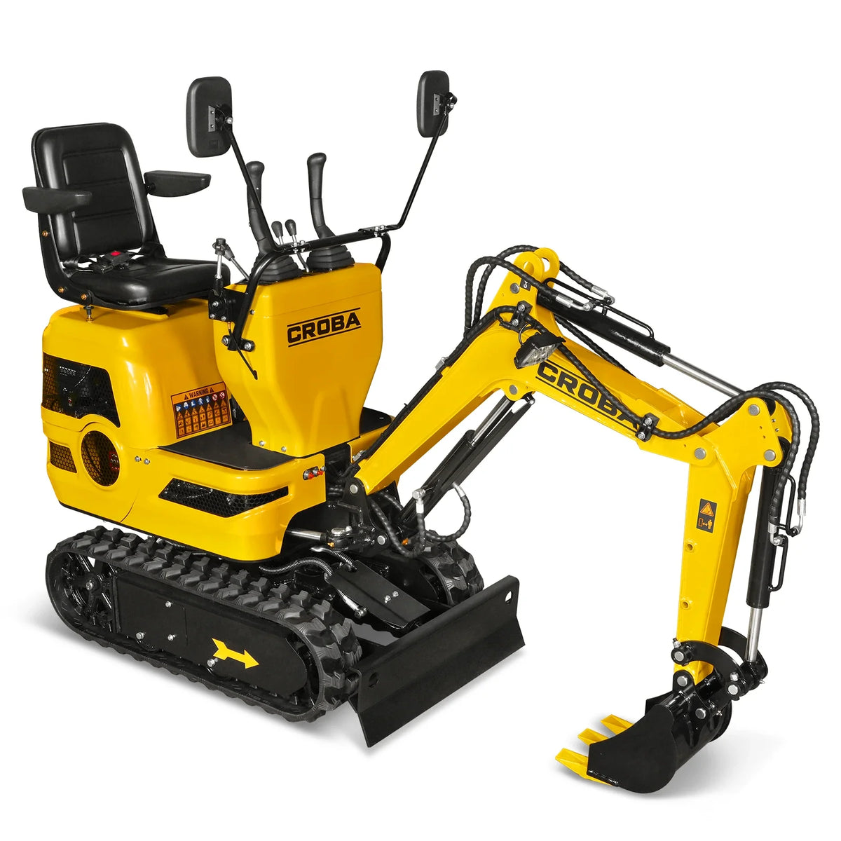 Mini Compact Excavator with Loncin 300cc 9 HP Engine, 43.3 in Max Digging Depth, 0.6 Ton, 1345 lb, MEC06 - view 3