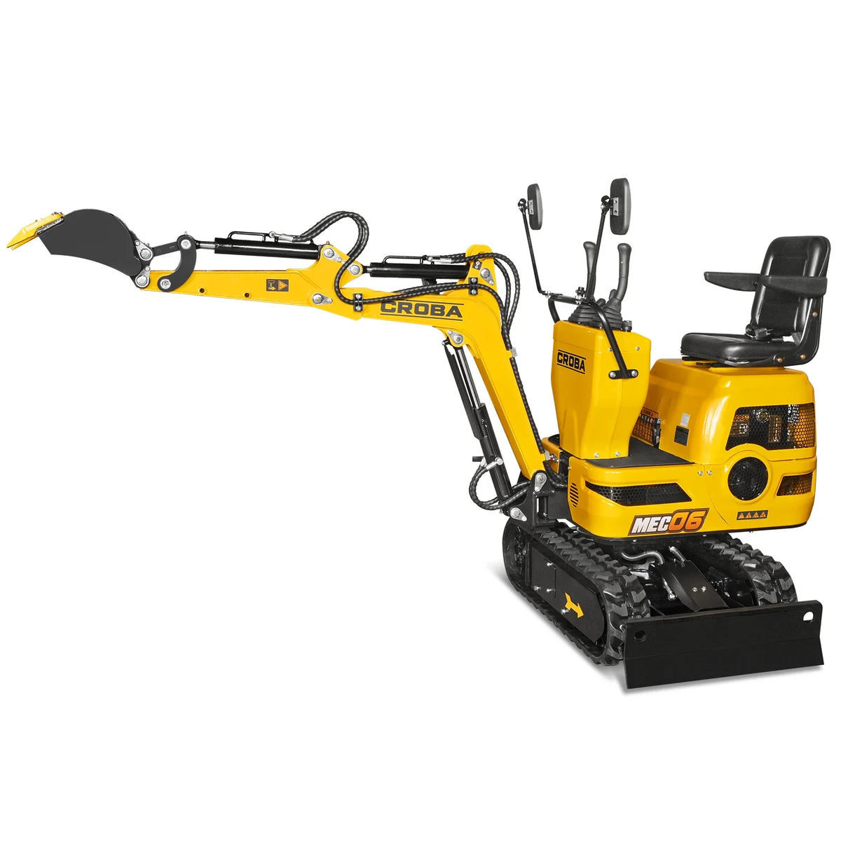 Mini Compact Excavator with Loncin 300cc 9 HP Engine, 43.3 in Max Digging Depth, 0.6 Ton, 1345 lb, MEC06 - view 13