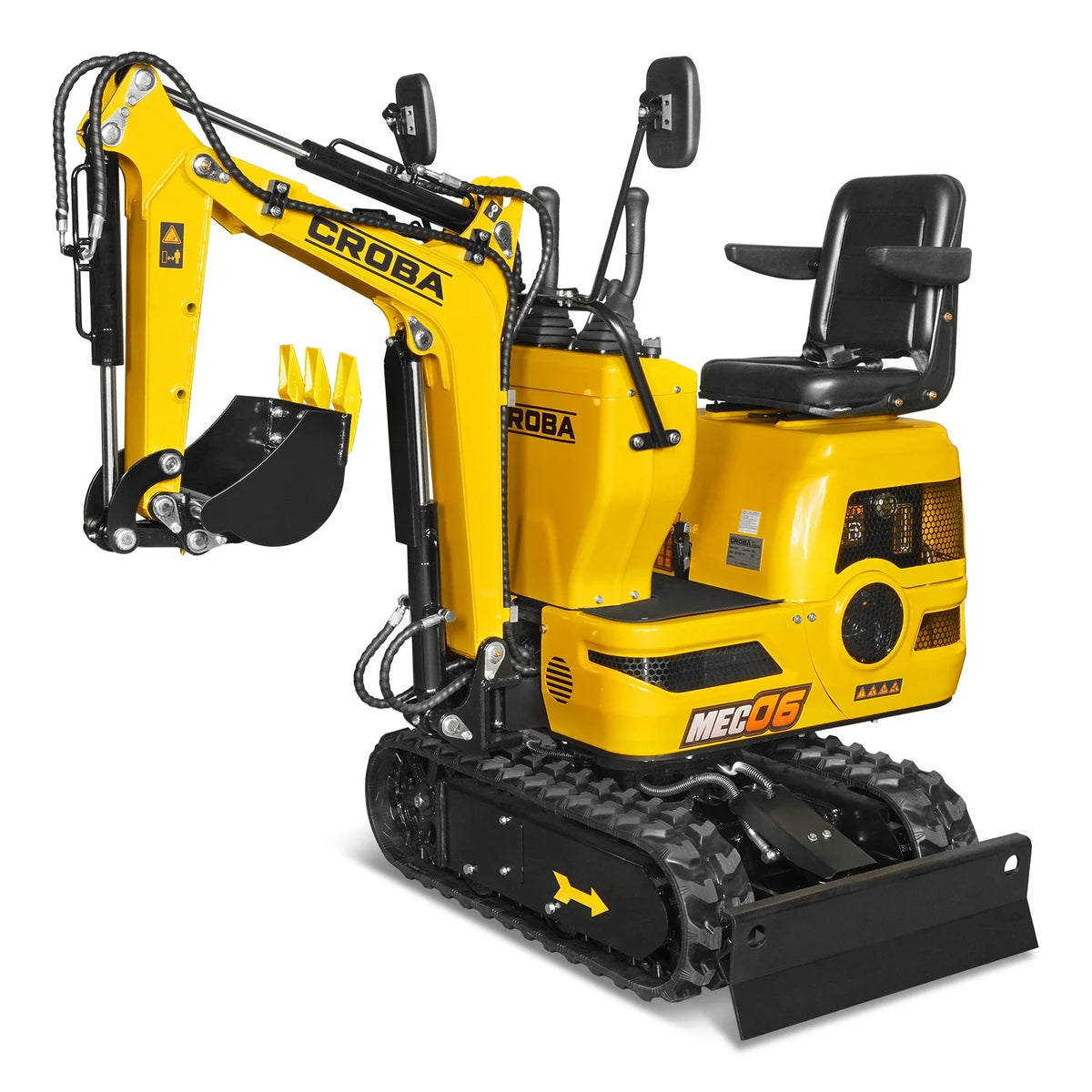 Mini Compact Excavator with Loncin 300cc 9 HP Engine, 43.3 in Max Digging Depth, 0.6 Ton, 1345 lb, MEC06 - view 21