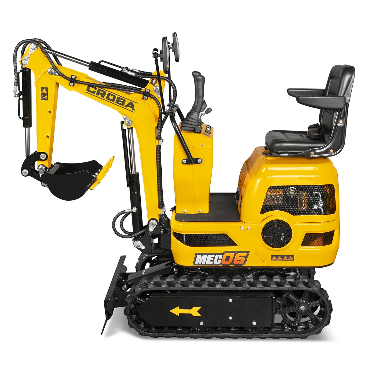 Mini Compact Excavator with Loncin 300cc 9 HP Engine, 43.3 in Max Digging Depth, 0.6 Ton, 1345 lb, MEC06 - view 23