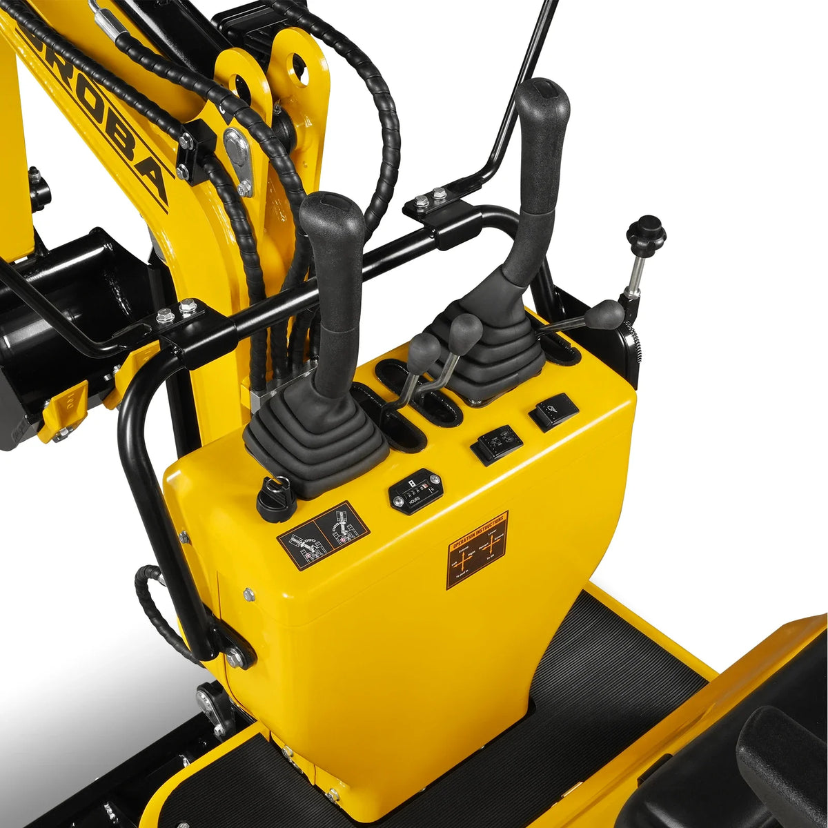Mini Compact Excavator with Loncin 300cc 9 HP Engine, 43.3 in Max Digging Depth, 0.6 Ton, 1345 lb, MEC06 - view 10