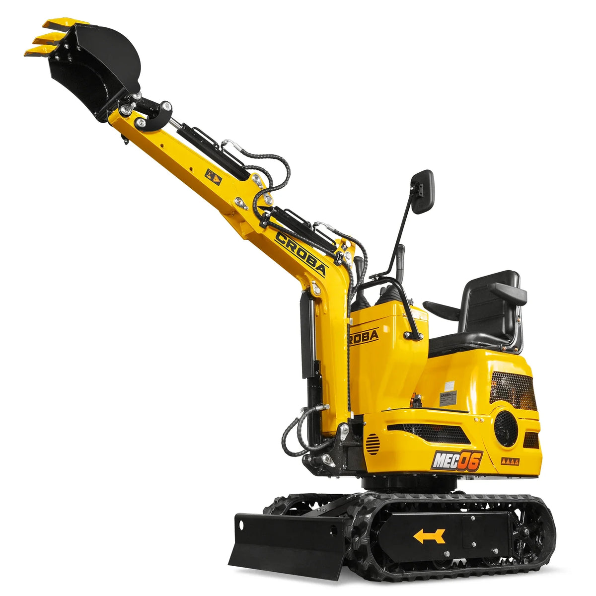 Mini Compact Excavator with Loncin 300cc 9 HP Engine, 43.3 in Max Digging Depth, 0.6 Ton, 1345 lb, MEC06 - view 11