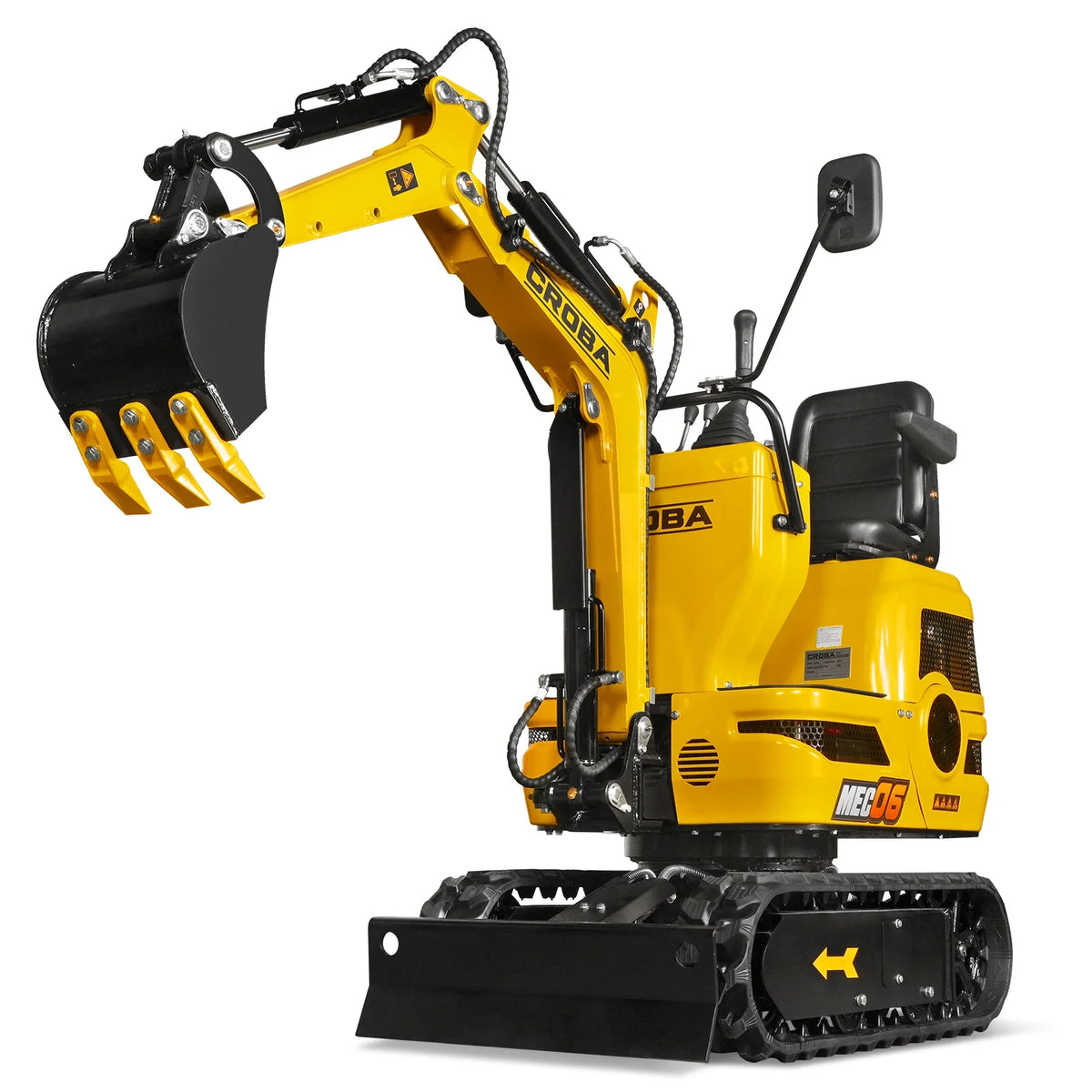 Mini Compact Excavator with Loncin 300cc 9 HP Engine, 43.3 in Max Digging Depth, 0.6 Ton, 1345 lb, MEC06 - view 12