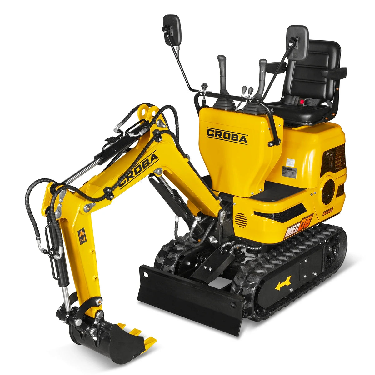 Mini Compact Excavator with Loncin 300cc 9 HP Engine, 43.3 in Max Digging Depth, 0.6 Ton, 1345 lb, MEC06