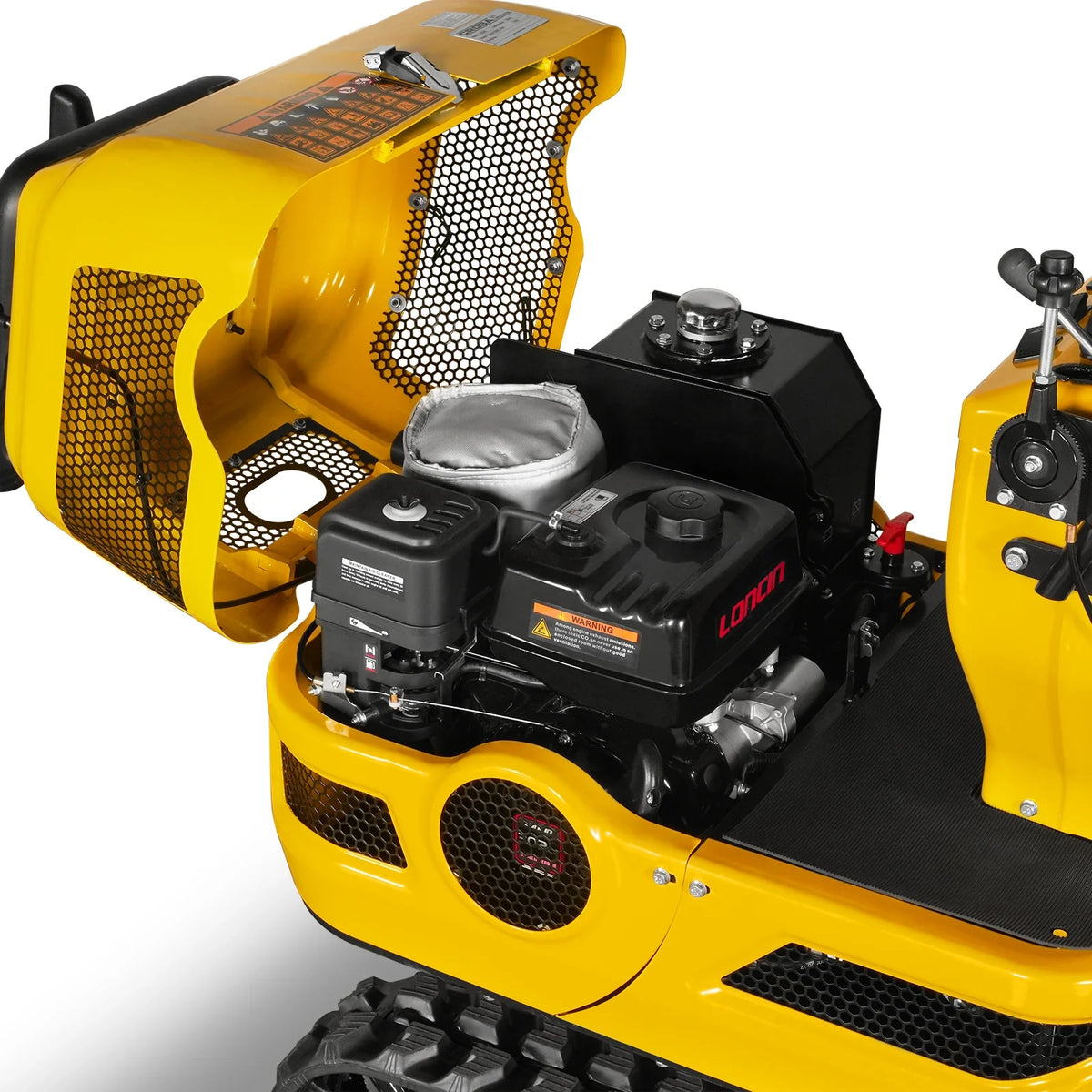 Mini Compact Excavator with Loncin 300cc 9 HP Engine, 43.3 in Max Digging Depth, 0.6 Ton, 1345 lb, MEC06 - view 8