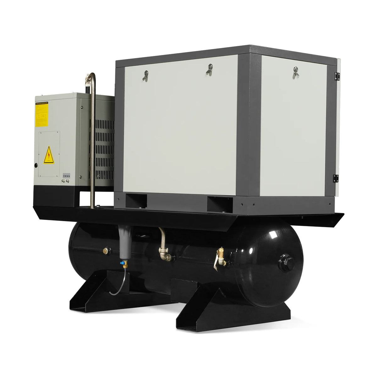 10HP Combined Rotary Screw Air Compressor with Dryer & 66-Gal ASME Tank | 32 CFM, 116 PSI, 460V 3-Phase - Indu - view 15