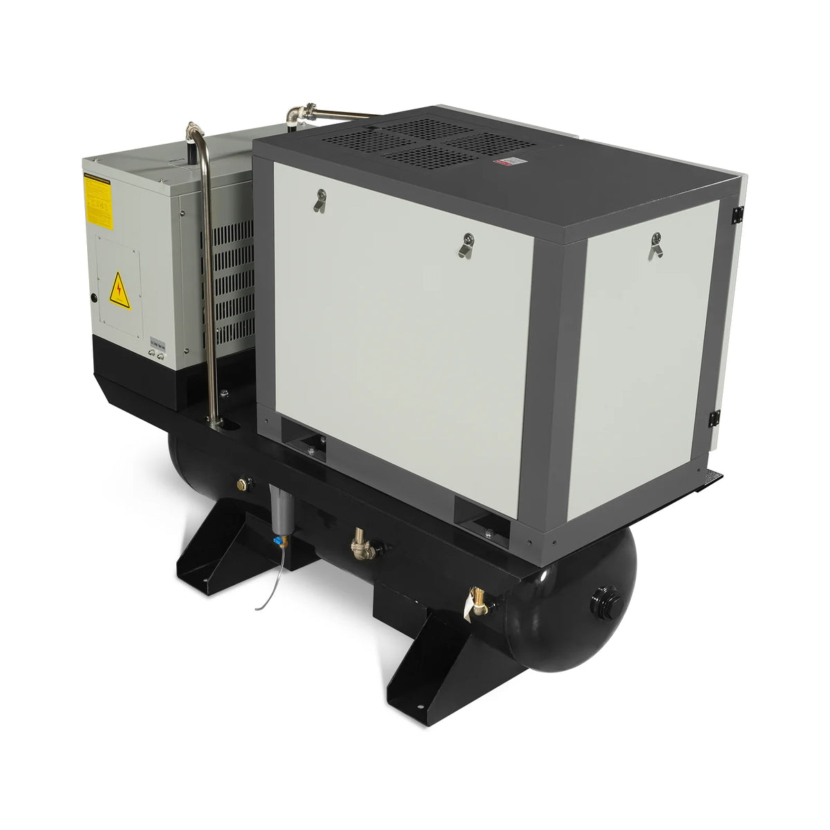 10HP Combined Rotary Screw Air Compressor with Dryer & 66-Gal ASME Tank | 32 CFM, 116 PSI, 460V 3-Phase - Indu - view 14