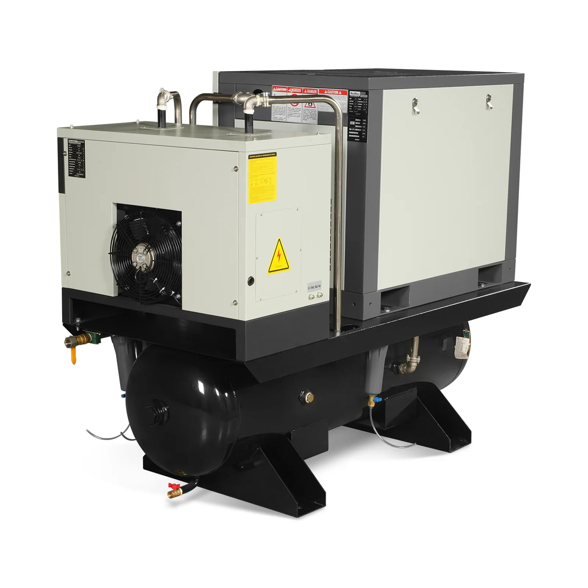 10HP Combined Rotary Screw Air Compressor with Dryer & 66-Gal ASME Tank | 32 CFM, 116 PSI, 460V 3-Phase - Indu - view 16