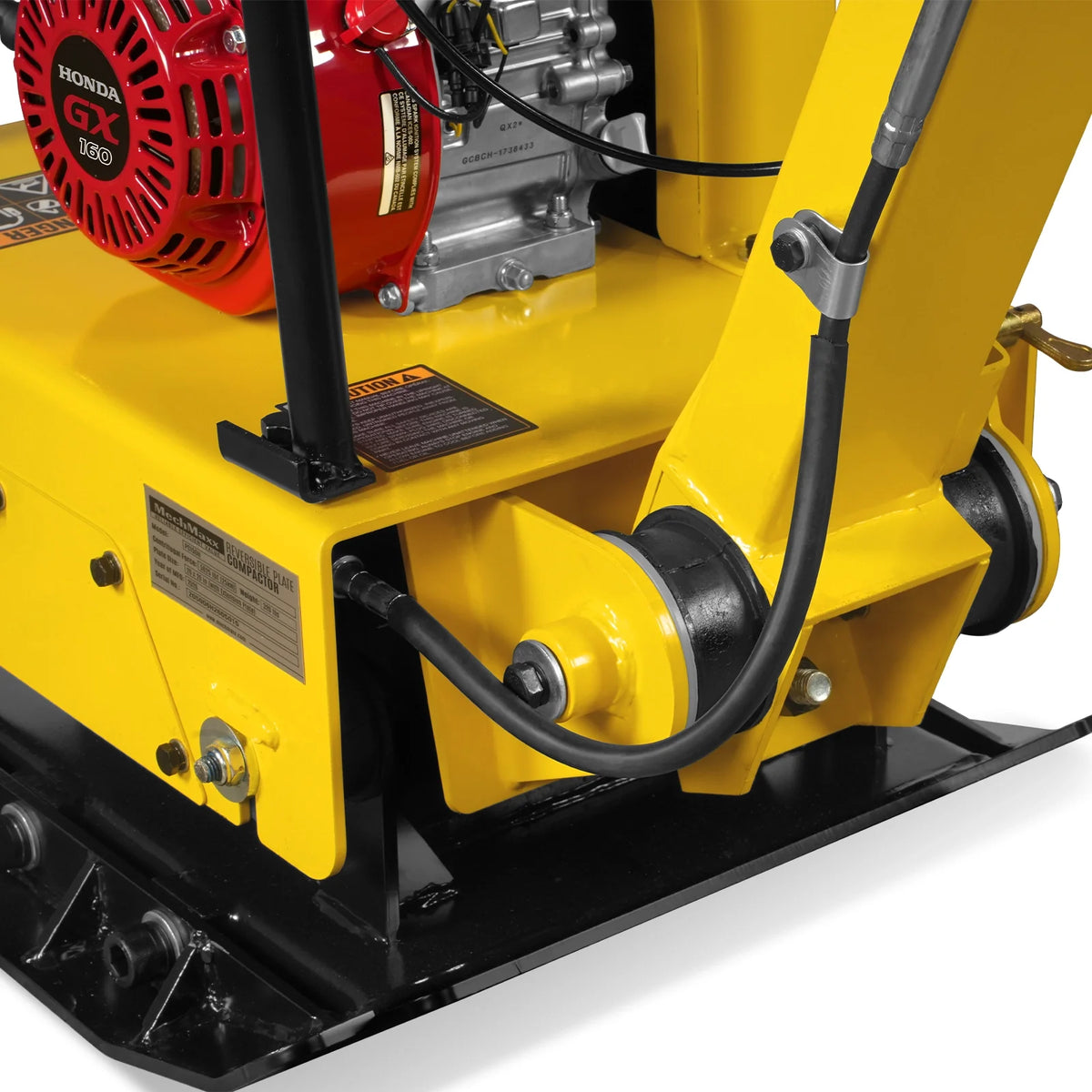 Honda GX160 Reversible Plate Compactor with Wheel Kit and Extension Plates, 5625 lb Centrifugal Force, PC150H - view 15