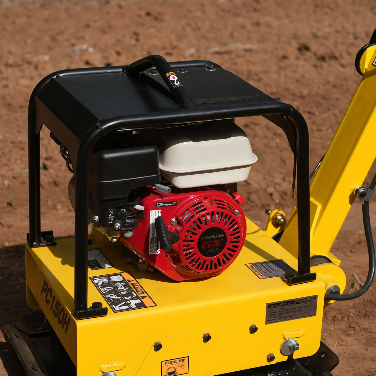 Honda GX160 Reversible Plate Compactor with Wheel Kit and Extension Plates, 5625 lb Centrifugal Force, PC150H - view 11