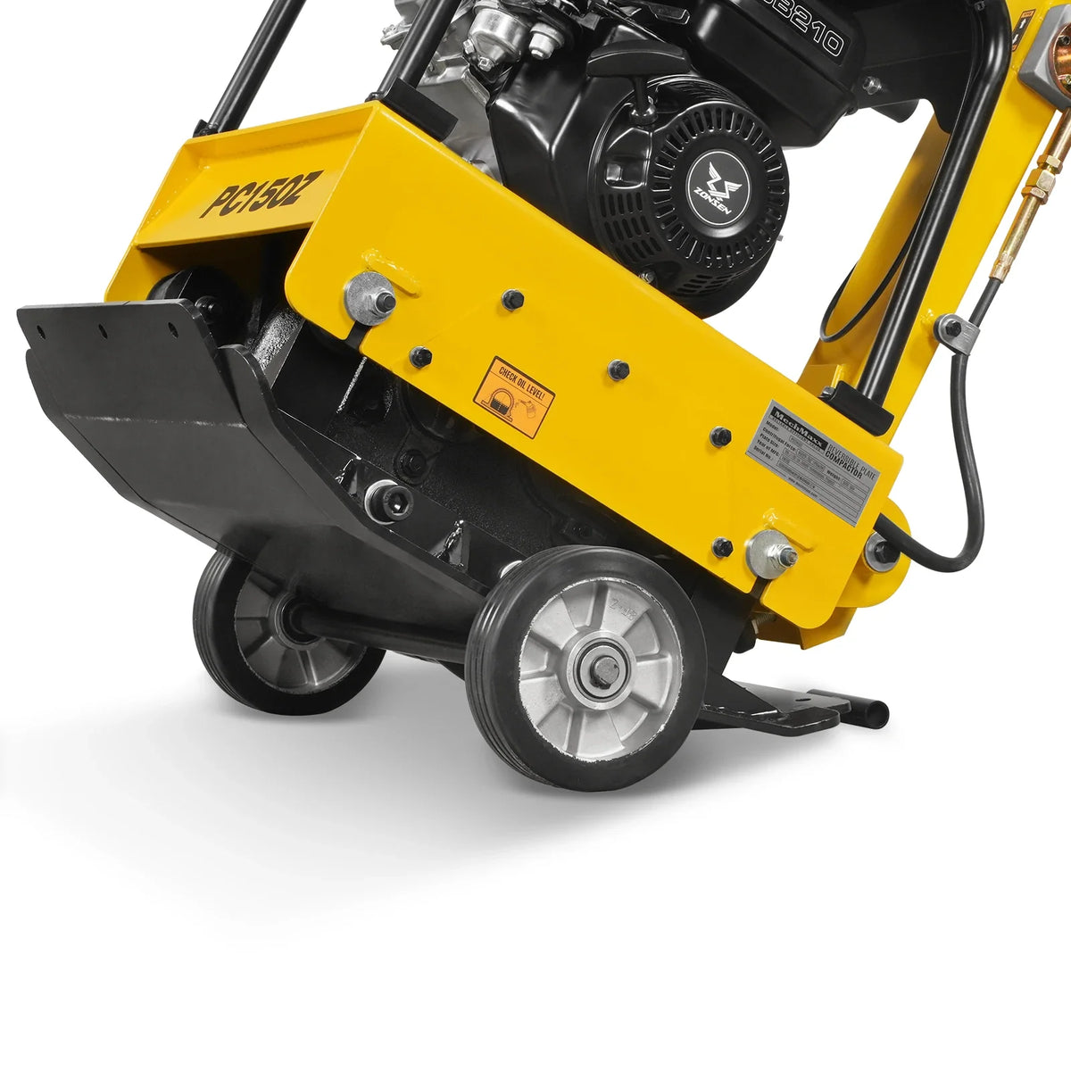 5.8 HP Reversible Plate Compactor with Wheel Kit and Extension Plates, 5625 lb Centrifugal Force, PC150Z - view 11