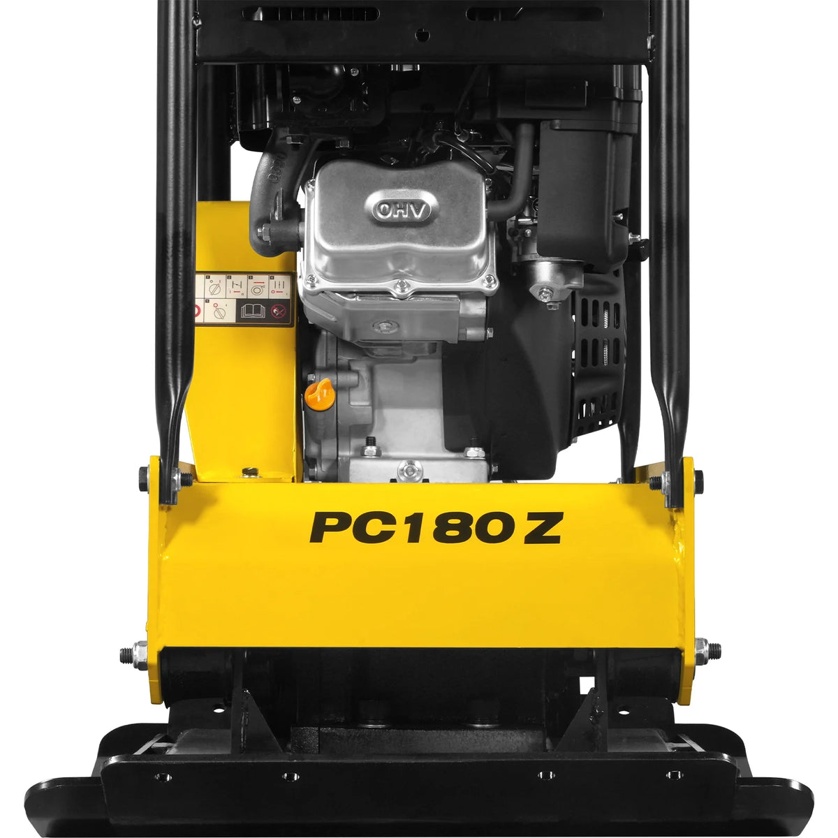 9 HP Reversible Plate Compactor with Wheel Kit and Extension Plates, 6750 lb Centrifugal Force, PC180Z - view 14