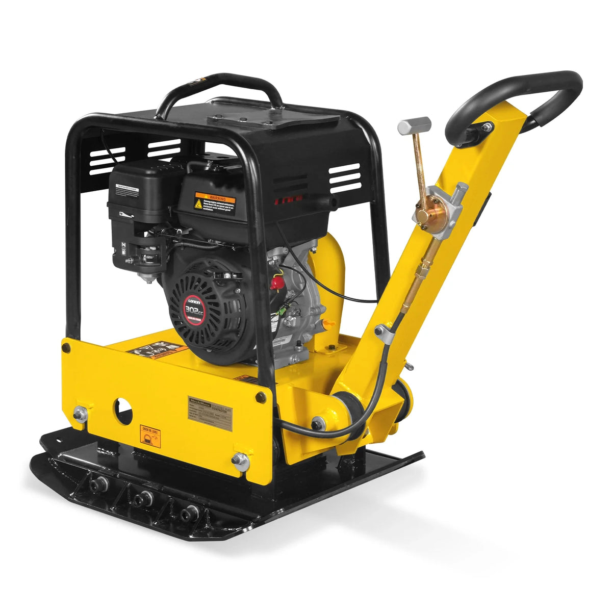 9 HP Reversible Plate Compactor with Wheel Kit and Extension Plates, 6750 lb Centrifugal Force, PC180Z - view 20