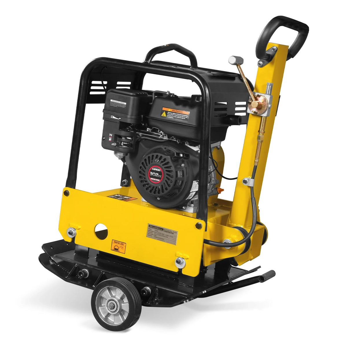 9 HP Reversible Plate Compactor with Wheel Kit and Extension Plates, 6750 lb Centrifugal Force, PC180Z - view 11