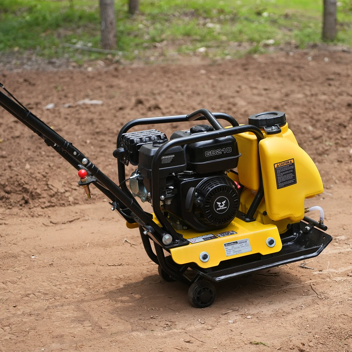 5.8 HP Vibratory Plate Compactor with Wheel Kit, 3150 lb Centrifugal Force for Soil, Gravel, Asphalt and Paver - view 8