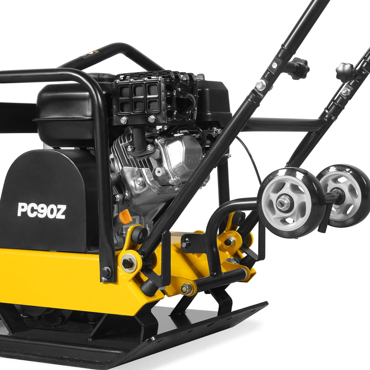 5.8 HP Vibratory Plate Compactor with Wheel Kit, 3600 lb Centrifugal Force for Soil, Gravel, Asphalt and Paver - view 9