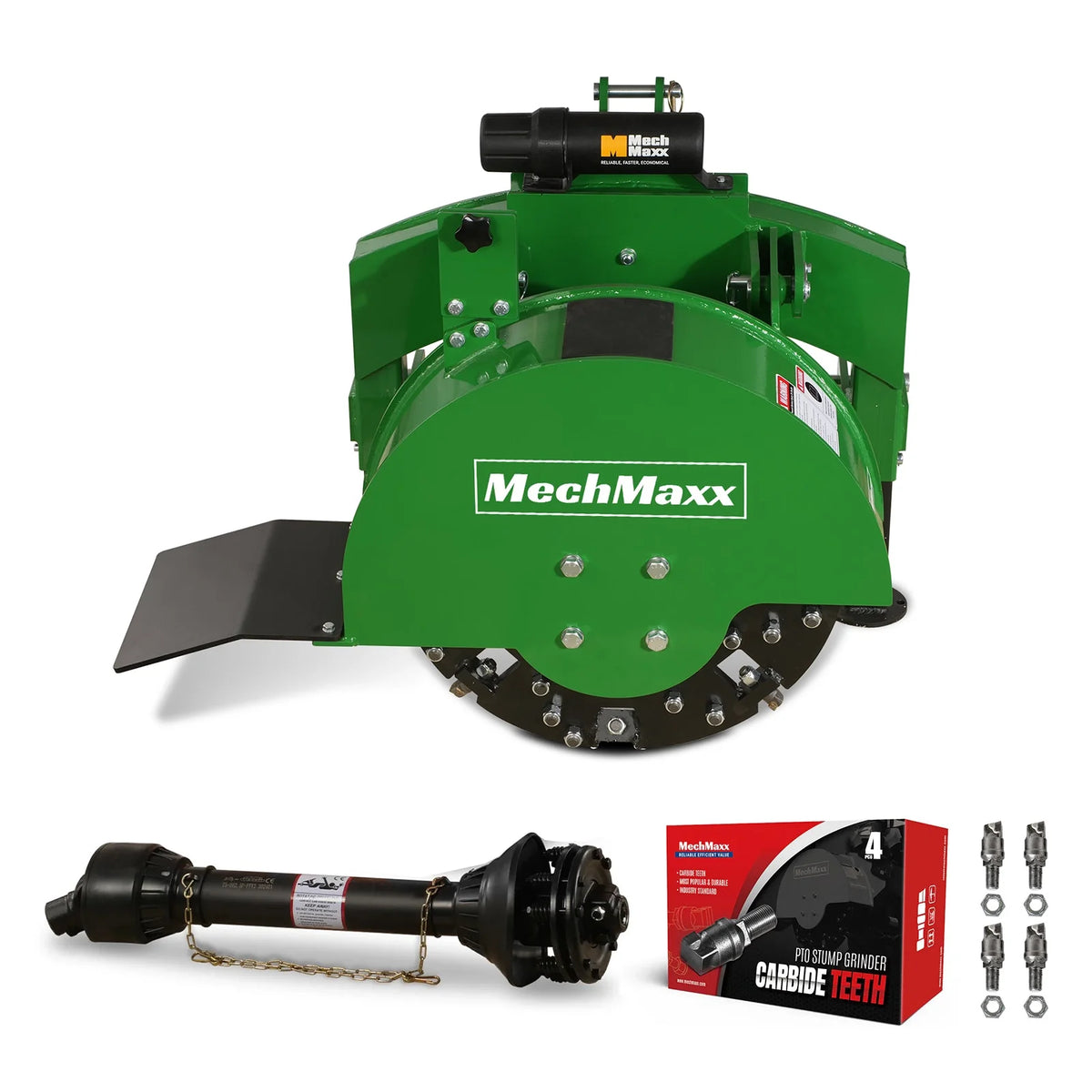 3-Point Hitch PTO Stump Grinder with 34 Carbide Teeth (PTO Shaft Included with Slip Clutch), for 15-45HP Tract - view 23