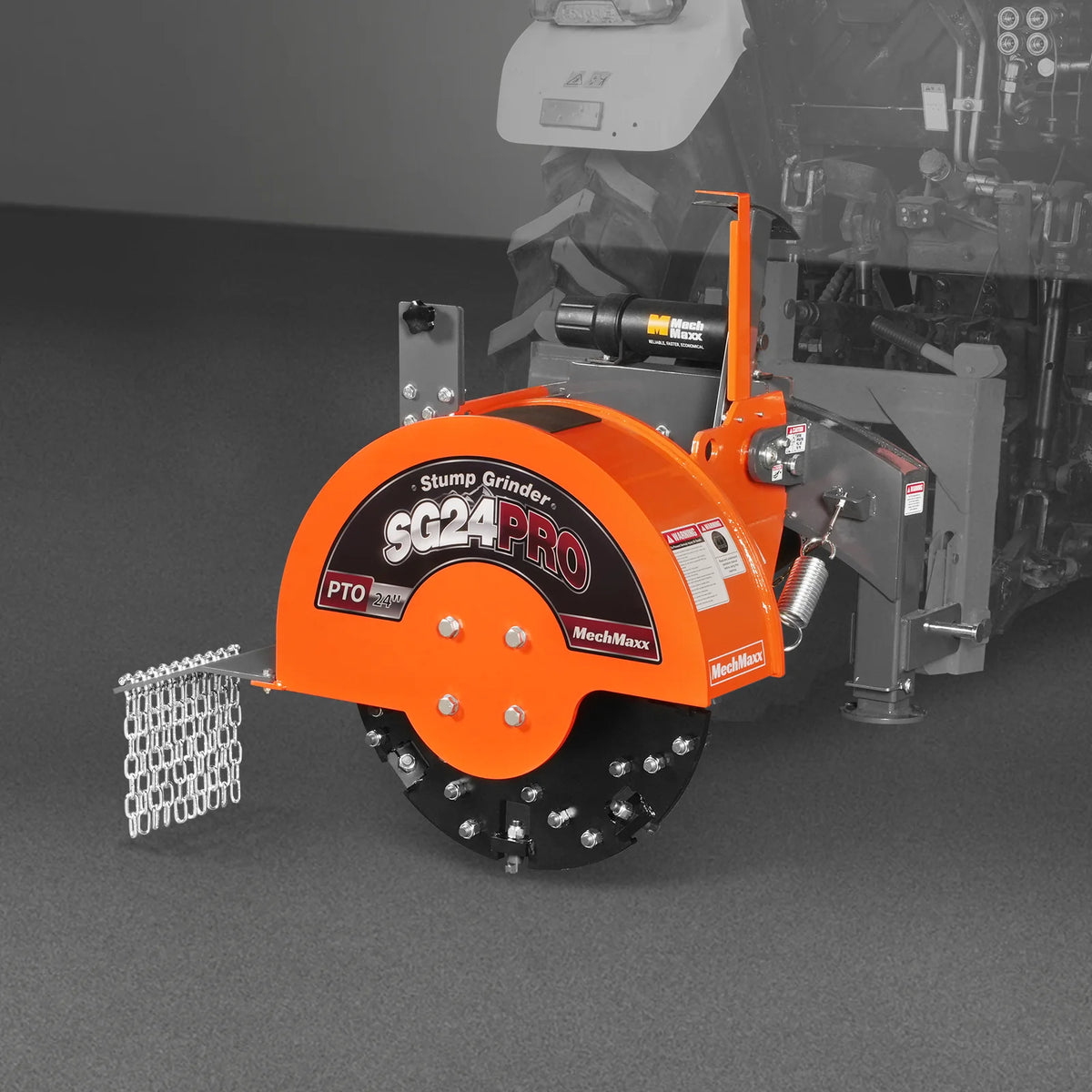 3-Point PTO Stump Grinder & Wood Chipper Bundle; SG24PRO; BX42S; Orange - view 10