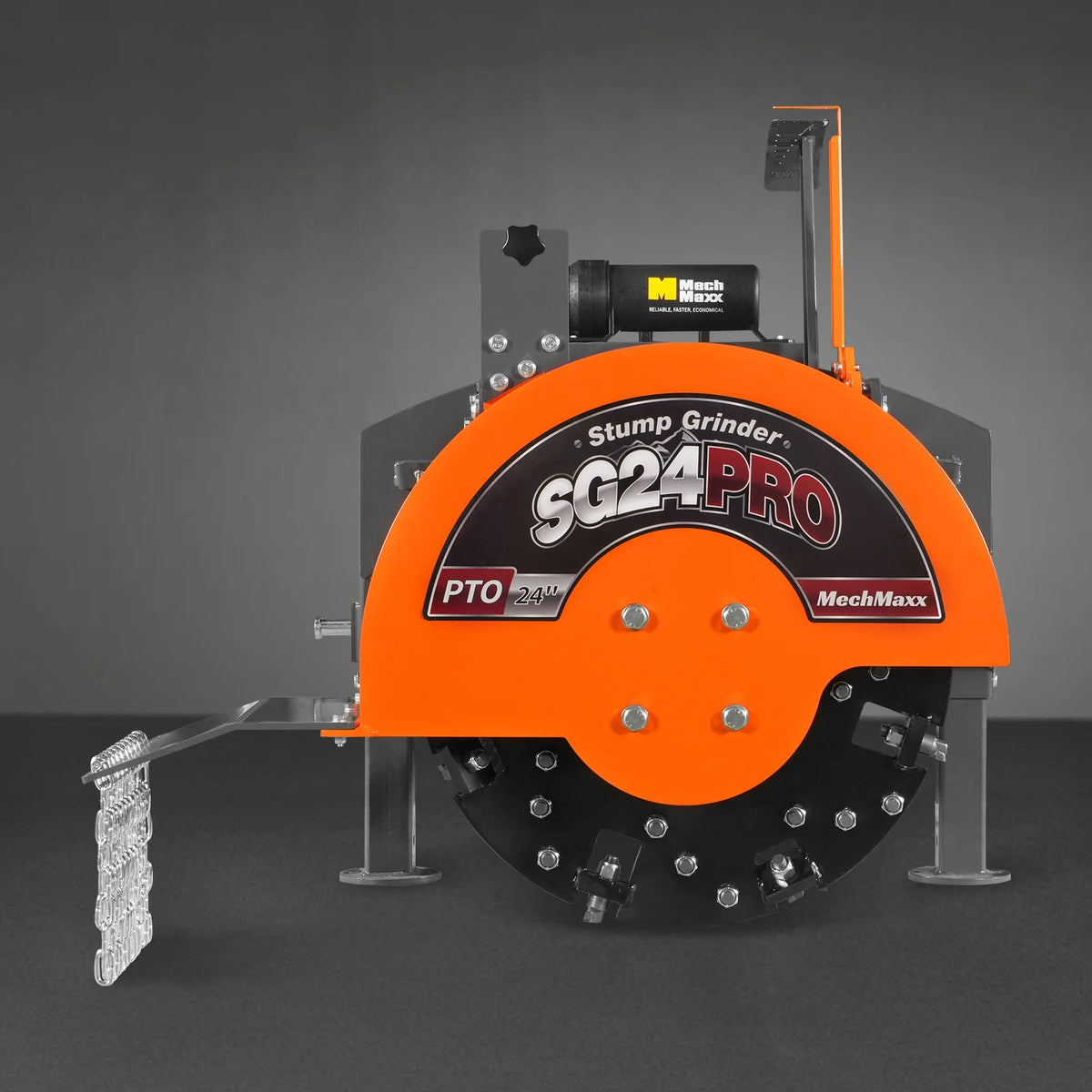 3-Point PTO Stump Grinder with 34 Carbide Teeth, PTO Shaft with Slip Clutch, for 15-45 HP Tractor, SG24PRO - view 24