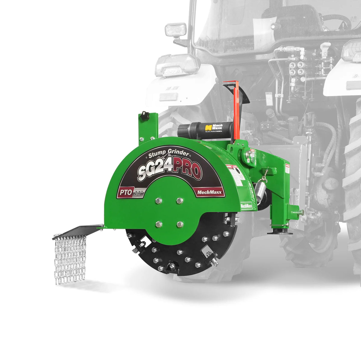 3-Point PTO Stump Grinder & Wood Chipper Bundle; SG24PRO; BX42S; Green - view 25