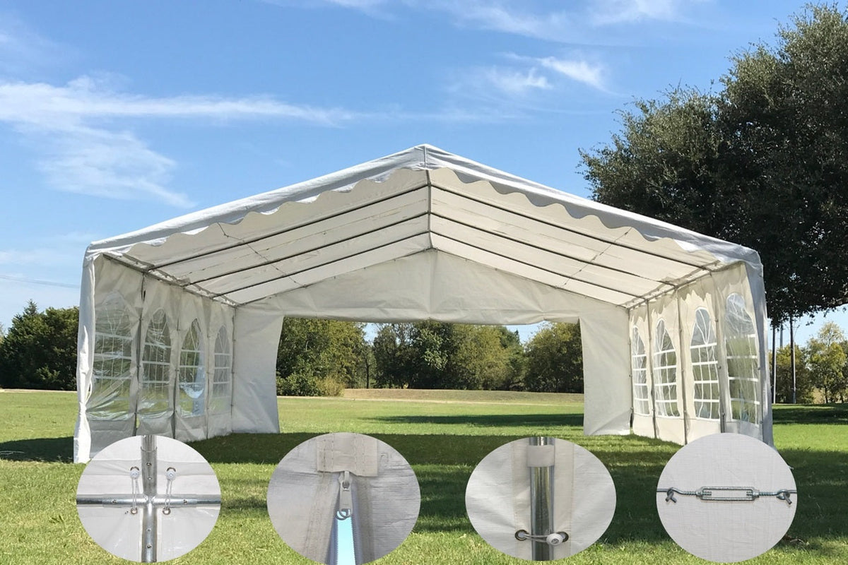 CAEL PT0408FB Tente de stockage extérieure – Abri robuste 4 × 8 m