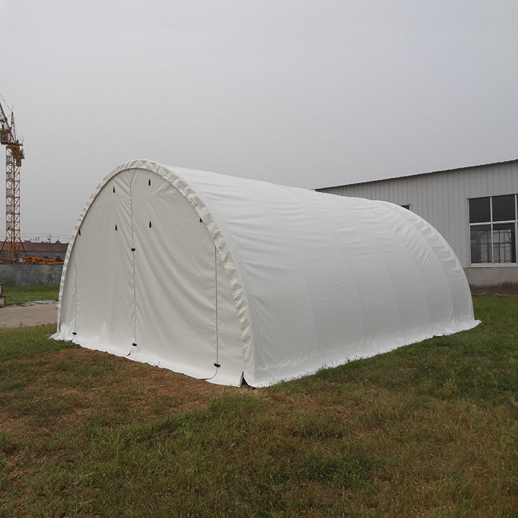 CAEL Dome Single-Truss Storage Shelter – 20 x 40 ft, 12 ft High