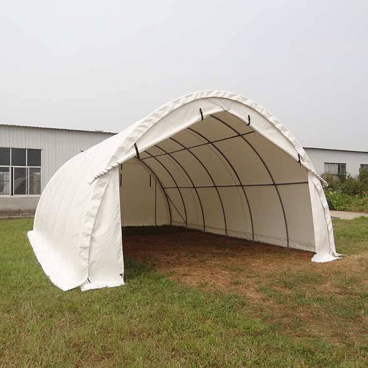 Lagerunterstand Rundbogen, Einfachbogen – 30 × 85 ft, 15 ft hoch