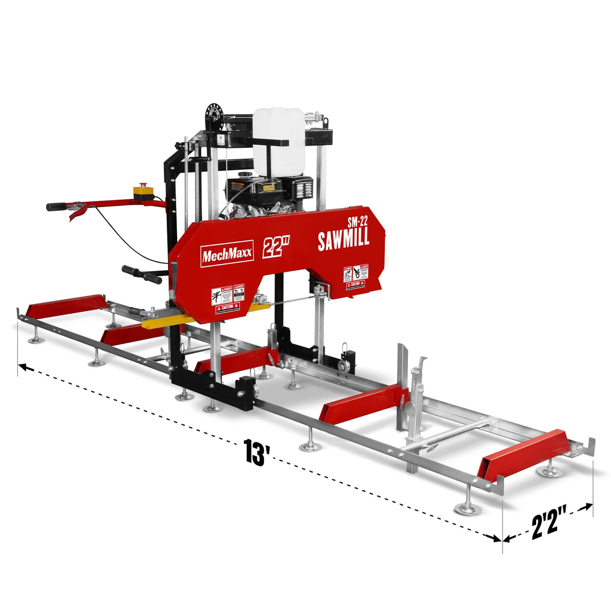 3-Point PTO Stump Grinder, 22" Portable Sawmill & Forestry Log Skidding Winch Bundle, SG24, SM22 & FW8800 - view 28