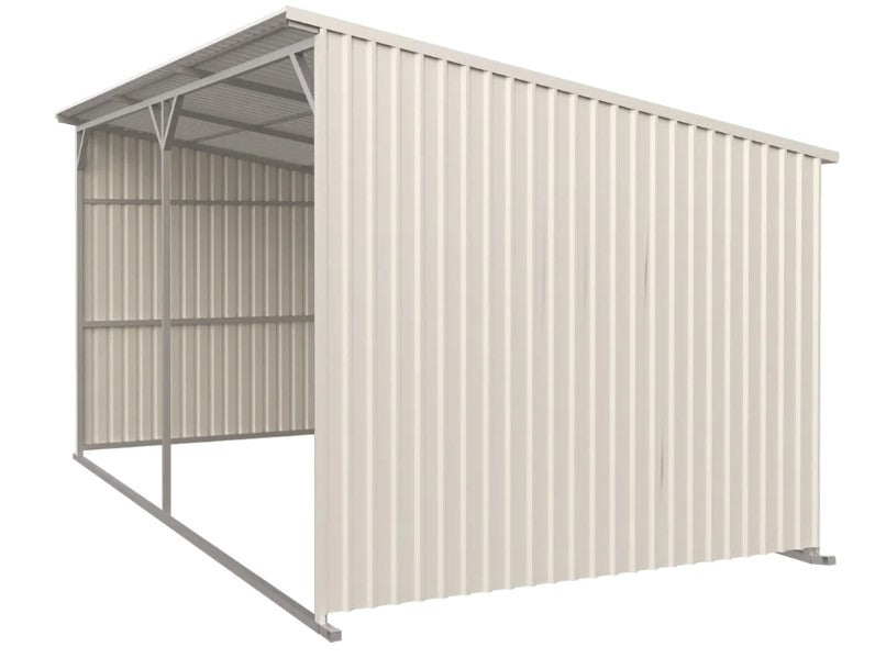 CAEL Weideunterstand verzinkt 19' x 12' x 10' – offene Front, Kufenrahmen