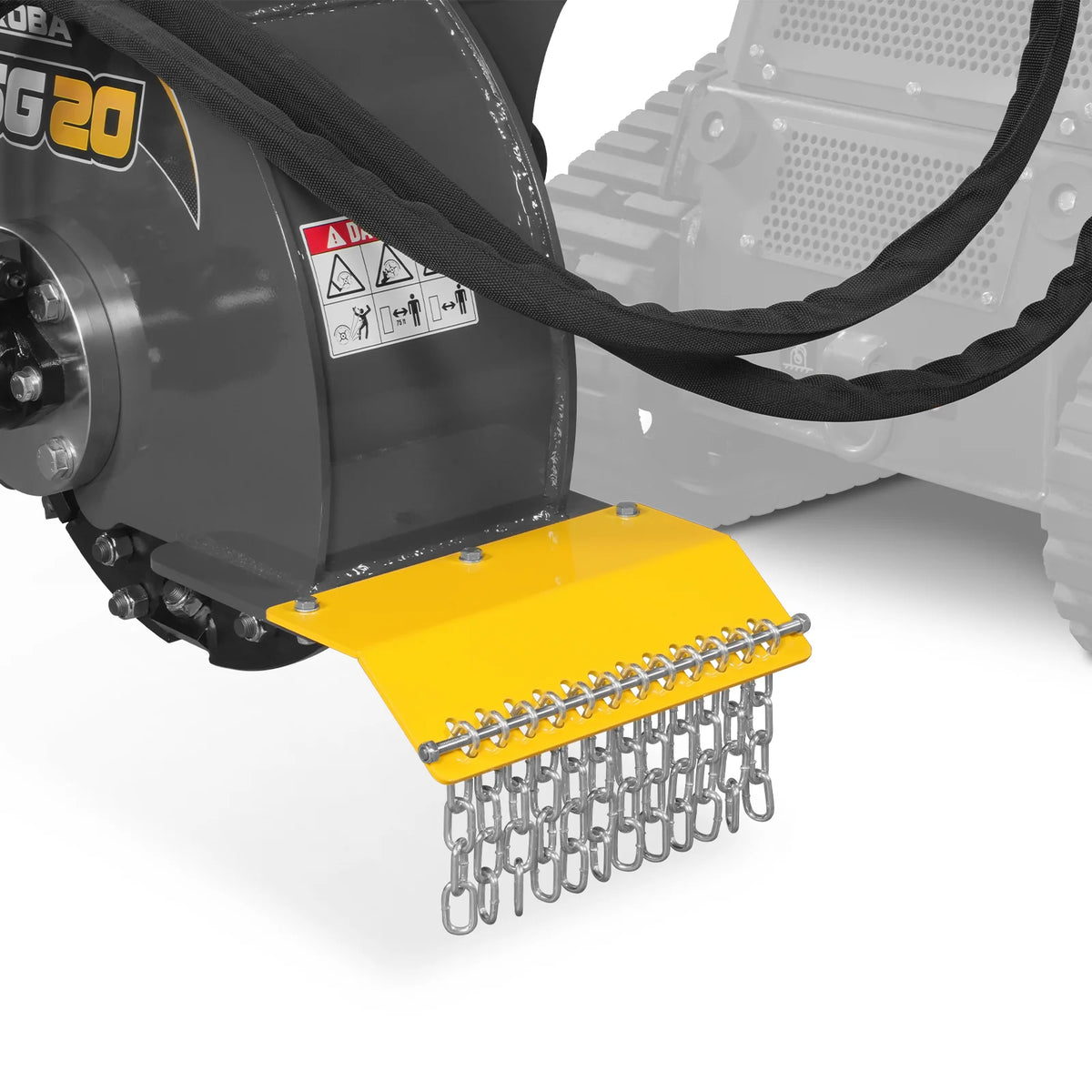 20'' Flywheel Diameter Mini Skid Steer Stump Grinder with 24 Carbide Teeth, MSG20 - view 6