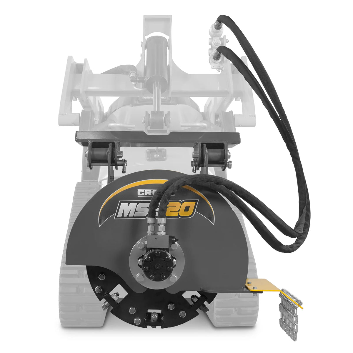20'' Flywheel Diameter Mini Skid Steer Stump Grinder with 24 Carbide Teeth, MSG20 - view 2