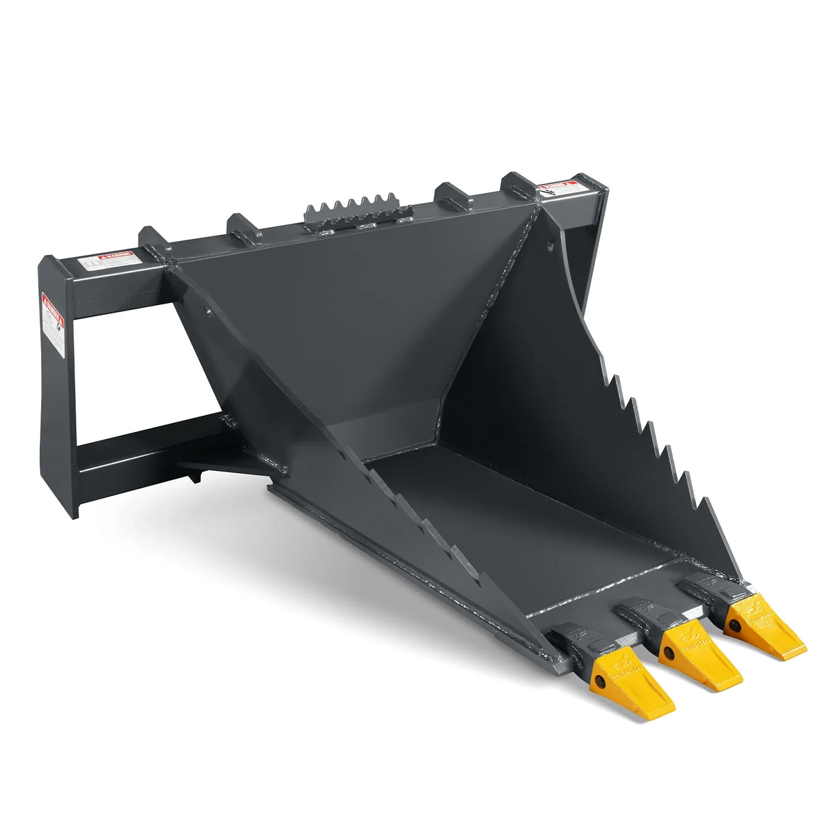 48" Skid Steer Stump Bucket Wrecker with Universal Quick Attach, Bolt-On Cutting Teeth, SBE53 - view 10