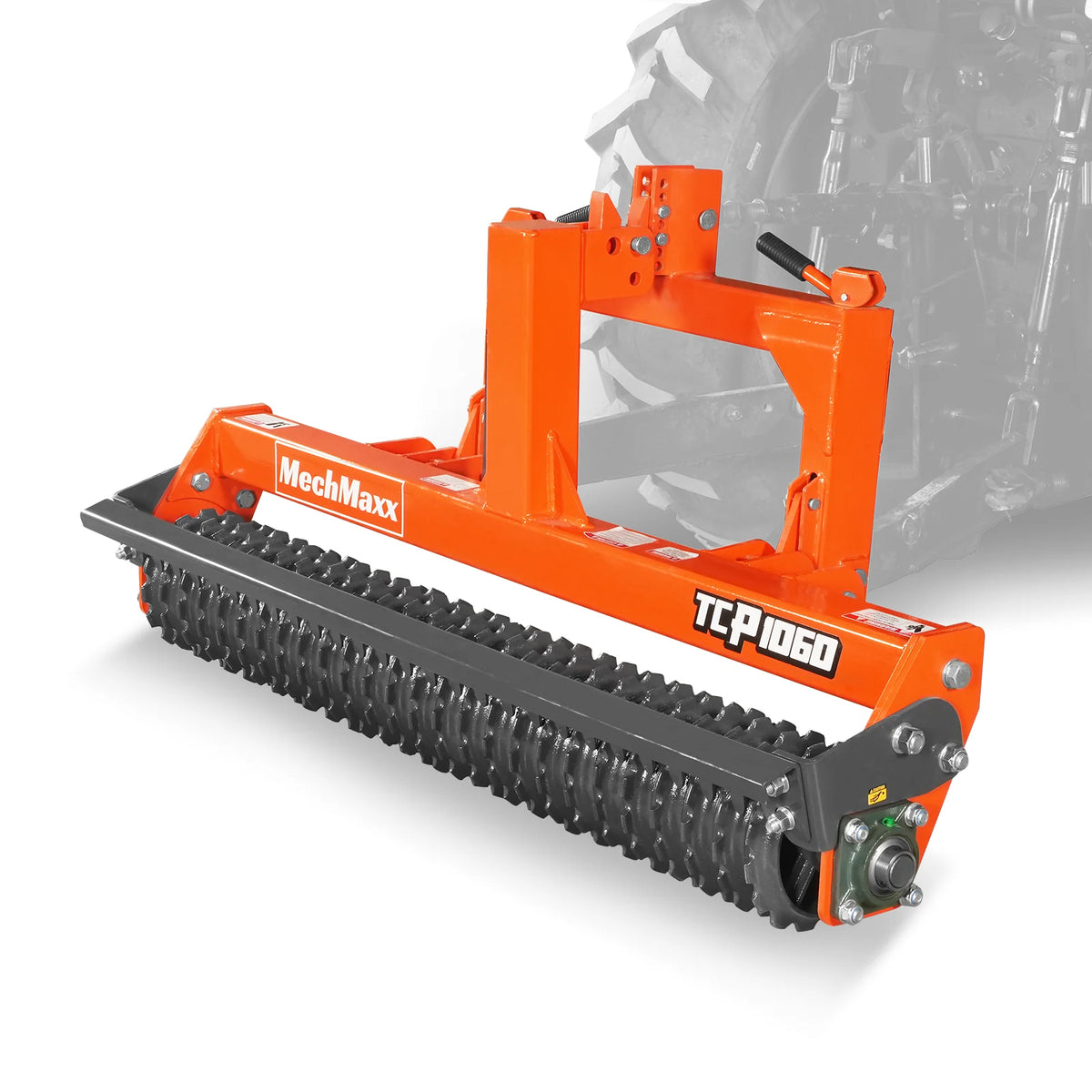 60" Cultipacker with 26 Ductile Iron Wheels, Scraper Bar Included, Category 1 and 2, 3 Point Hitch Tractor Att - view 17