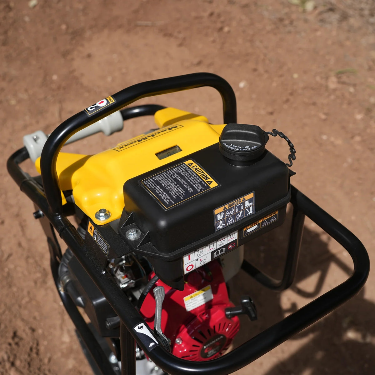 Honda GX100 Tamping Rammer with Wheel Kit, 2250 lb Impact Force Jumping Jack Tamper Compactor for Soil, Gravel - view 10