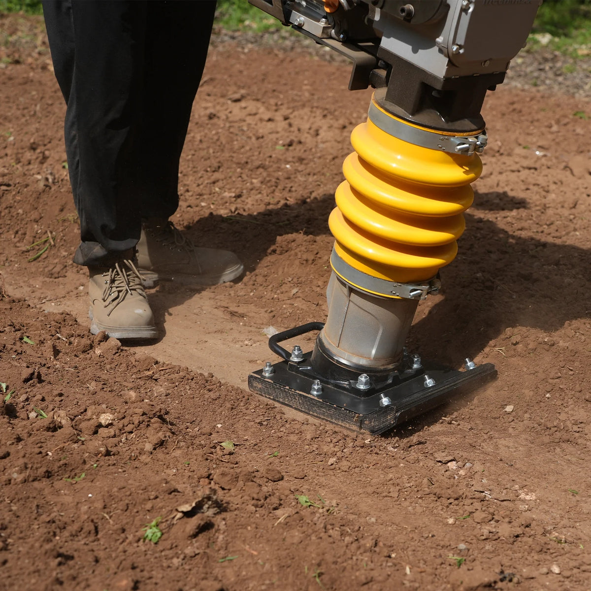 6.5 HP Tamping Rammer with Wheel Kit, 2700 lb Impact Force Jumping Jack Tamper Compactor for Soil, Gravel, Bac - view 9