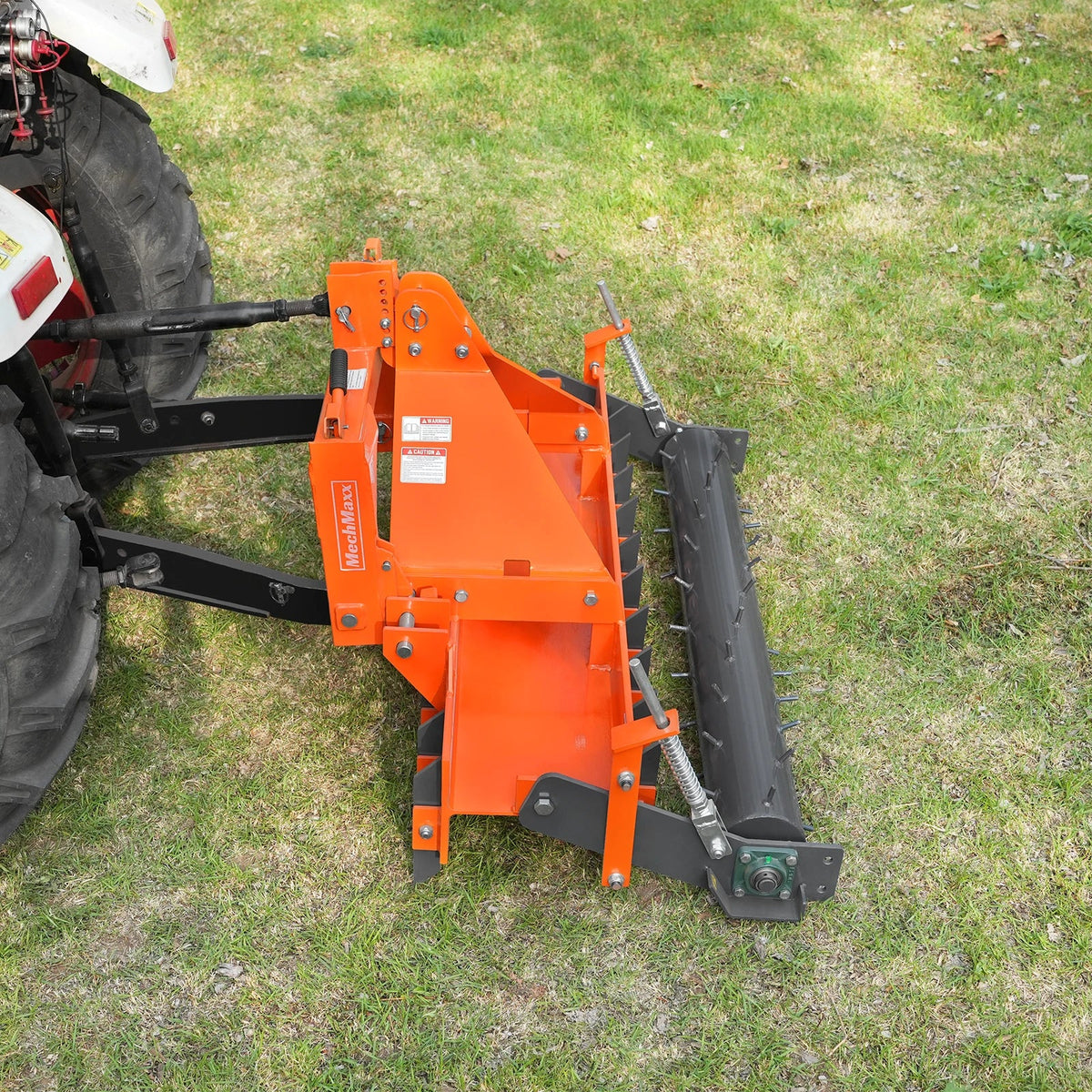 60" Heavy Duty Soil Pulverizer, Single Spiked Roller, 21 Shanks, Category 1 and 2, 3 Point Hitch Tractor Attac - view 13