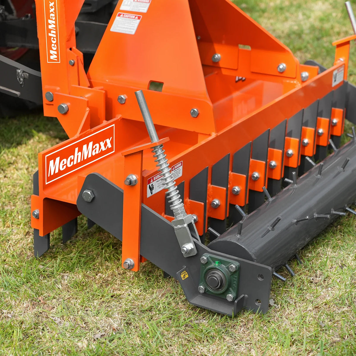 60" Heavy Duty Soil Pulverizer, Single Spiked Roller, 21 Shanks, Category 1 and 2, 3 Point Hitch Tractor Attac - view 11