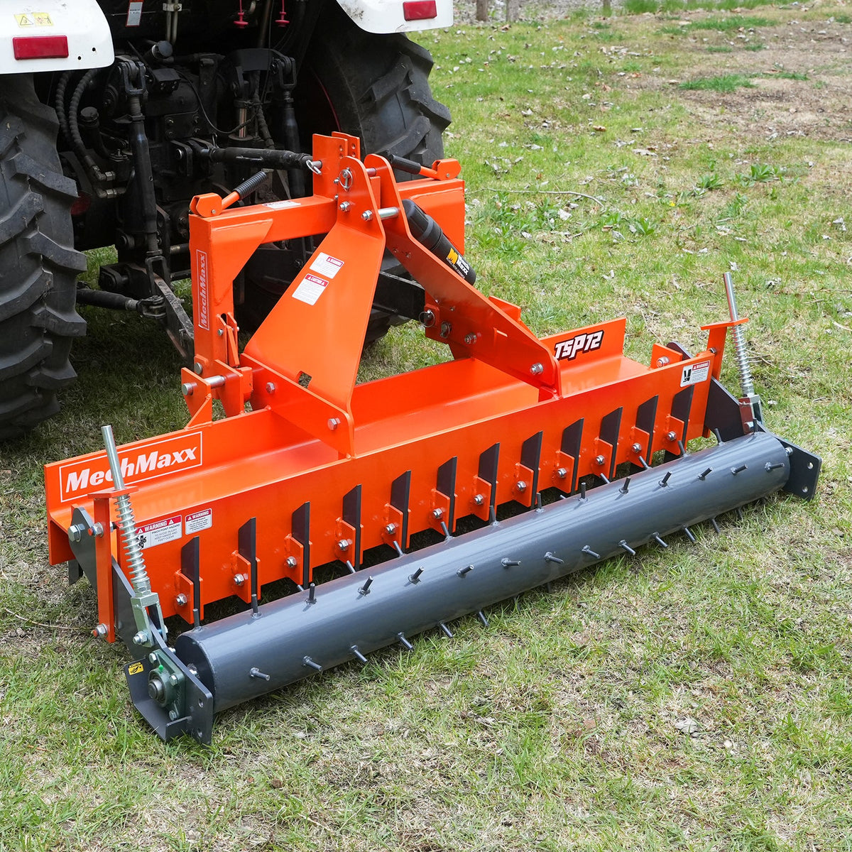 72" Heavy Duty Soil Pulverizer, Single Spiked Roller, 25 Shanks, Category 1 and 2, 3 Point Hitch Tractor Attac - view 8
